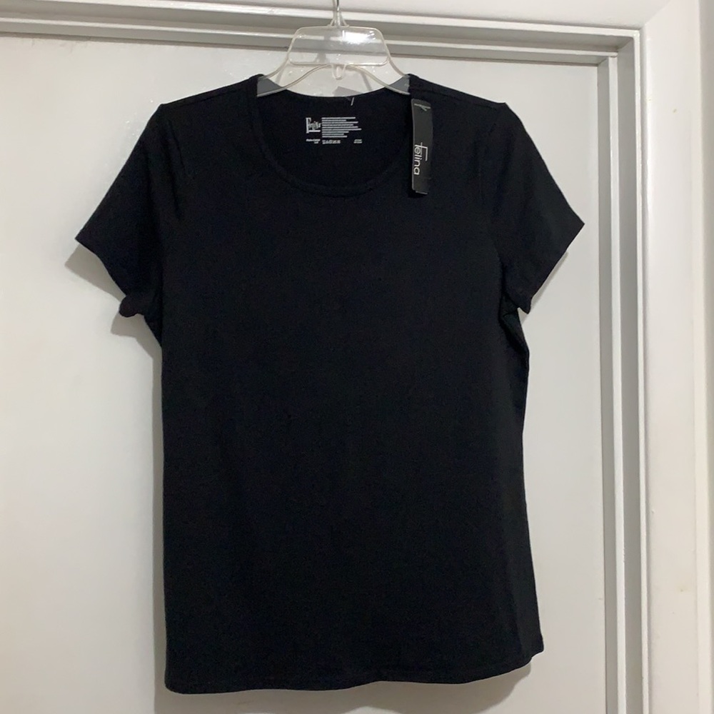 Felina Crew Neck Tee Short Sleeve T-Shirt - Picture 2 of 9